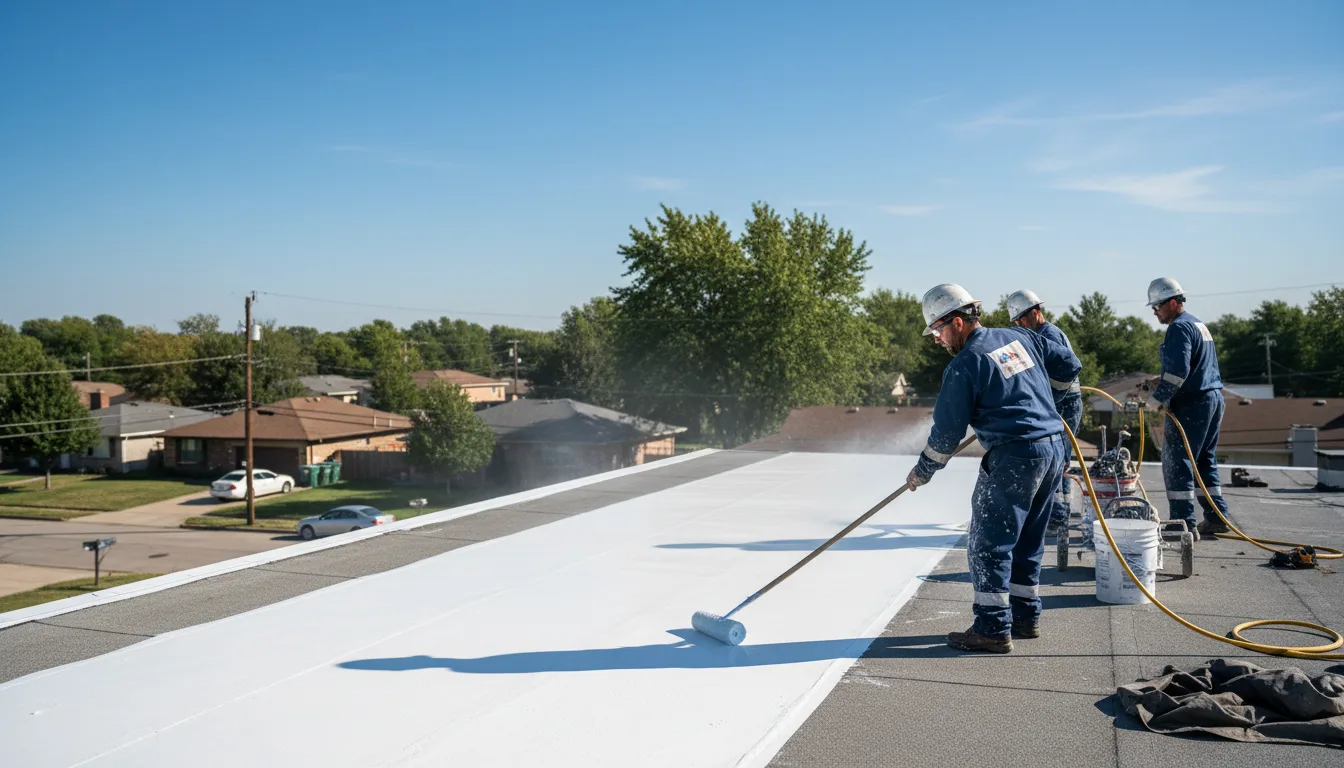 Commercial roof coating in Star Lake, WI near me